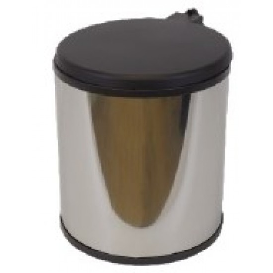 BALDE LIXO REDONDO HAILO INOX 15LTS