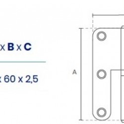 DOBRADIÇA 410x3 REDONDA INOX DIREITA