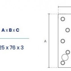 DOBRADIÇA SEGURANÇA REF. P500 INOX