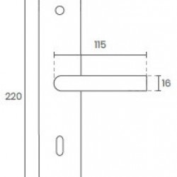 PUXADOR REF. 4012 ESP. ALTO INOX