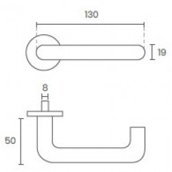 PAR DE PUXADOR REF. 1002 MODELO HOSPITALAR