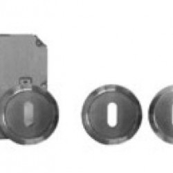 FECHADURA PORTA DE CORRER C/CONCHA REDONDA 5148 INOX C/CHAVE PARTIR