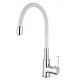 MISTURADORA FLEXIVEL REF. M22112-3 BICA ALTA CROMADA BRANCA