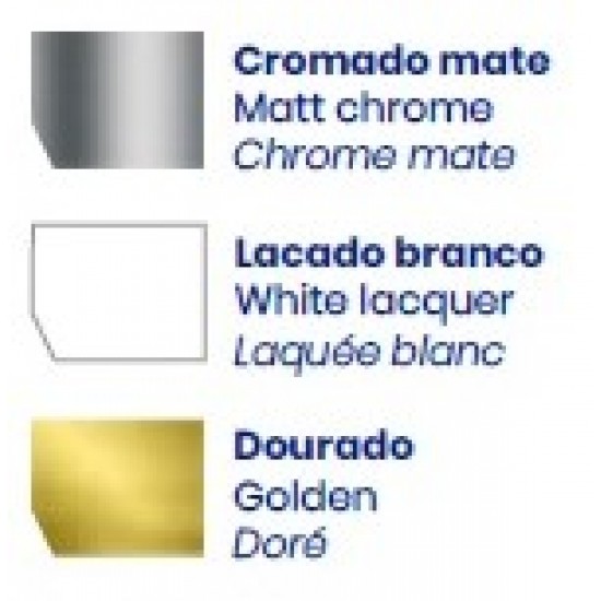 CALHA INFERIOR INVERTIDA P/ROUPEIRO 6113 CROMADO MATE