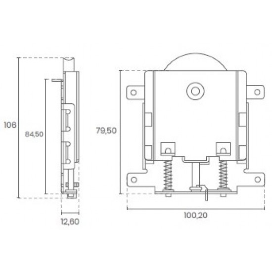 CARRO ROUPEIRO INFERIOR RODA GRANDE REF. 1330