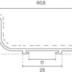 PERFIL TIRADOR "U" ALUMINIO