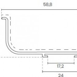 PERFIL TIRADOR "J" ALUMINIO