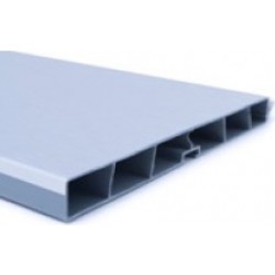 RODAPÉ 100mm PVC REV. ALUMINIO