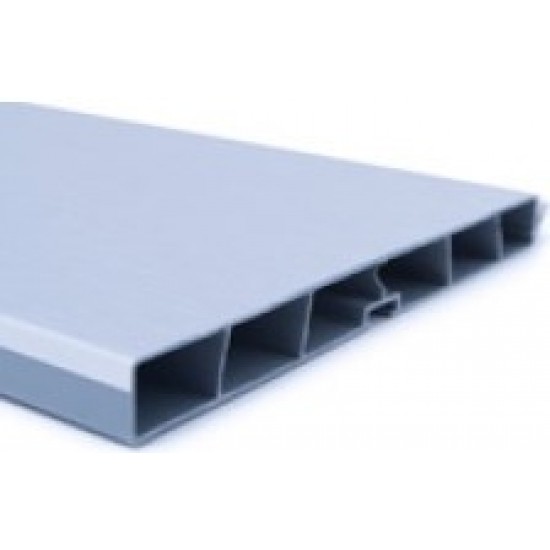 RODAPÉ 100mm PVC REV. ALUMINIO