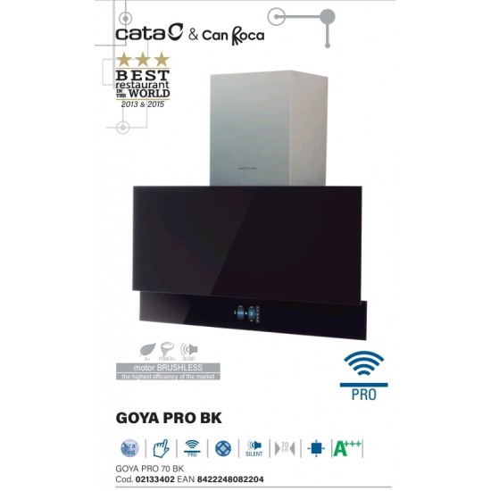 Exaustor CATA GOYA PRO 70 BK - Preto 70 cms