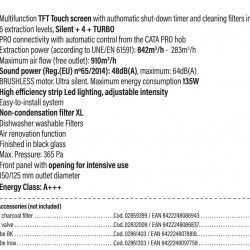 Exaustor CATA GOYA PRO 70 BK - Preto 70 cms