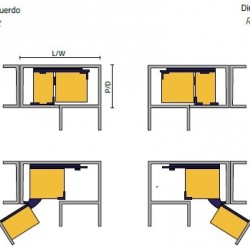 CANTO MÁGICO C/AMORTECEDOR ZG-50-R S DIREITO