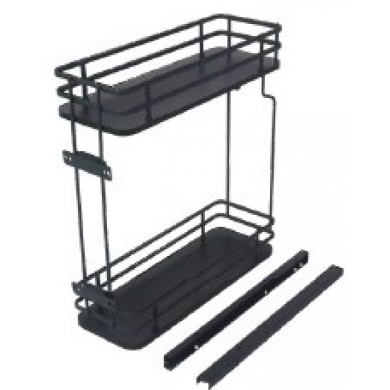 PORTA GARRAFAS MOD. 15 ANTRACITE REF. H150 C/AMORTECEDOR C/TUBO OVAL