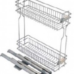 PORTA GARRAFAS COMPAGNUCCI MOD. 15  REF. 332S-15 ESQ. MLM CINZA C/AMORTECEDOR EXT. PARCIAL