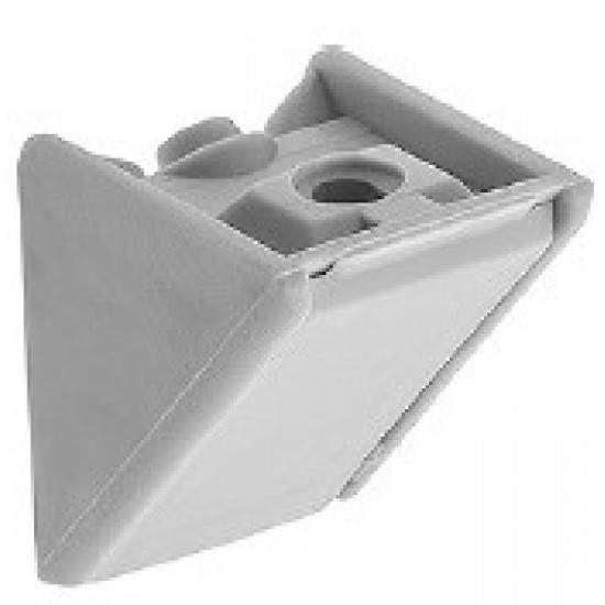 ESQUADRO PLÁSTICO HFL 2 FUROS BRANCO
