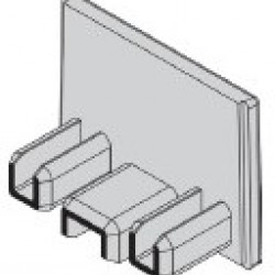 TOPO FIXADO PERFIL PROTECÇÃO ILHARGA 19mm