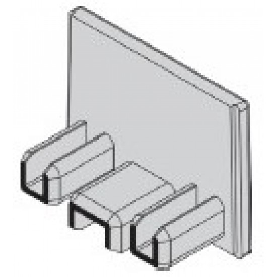 TOPO FIXADO PERFIL PROTECÇÃO ILHARGA 19mm