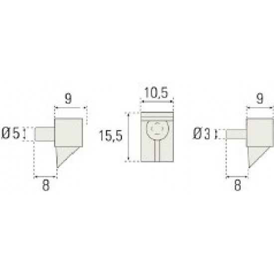 SUPORTE PRATELEIRA TRANSPARENTE