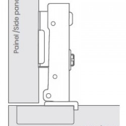 DOBRADIÇA IN RECTA C/CLICK C/SMOVE