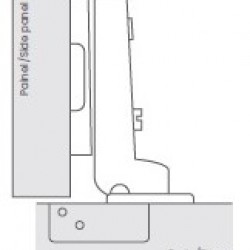 DOBRADIÇA IN 1/2 CURVA S/CLICK