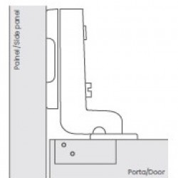 DOBRADIÇA IN CURVA TOTAL S/CLICK