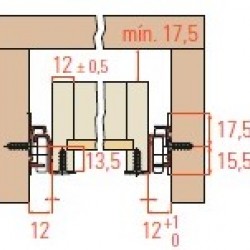 CORREDIÇA 4HOME CINZA 300mm
