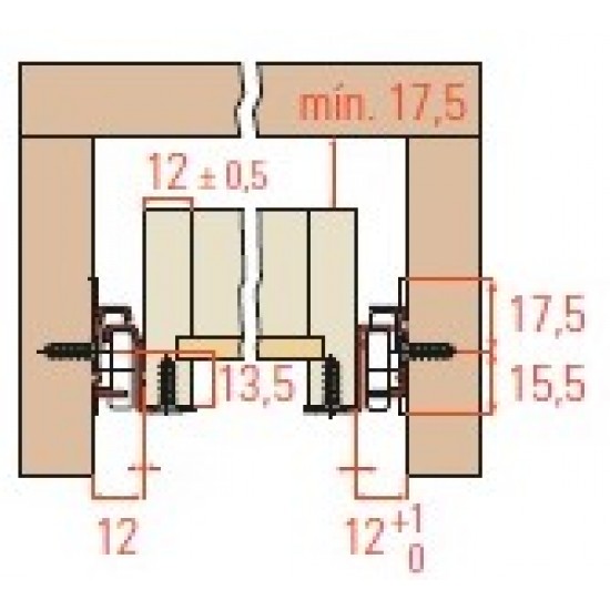 CORREDIÇA 4HOME CINZA 300mm